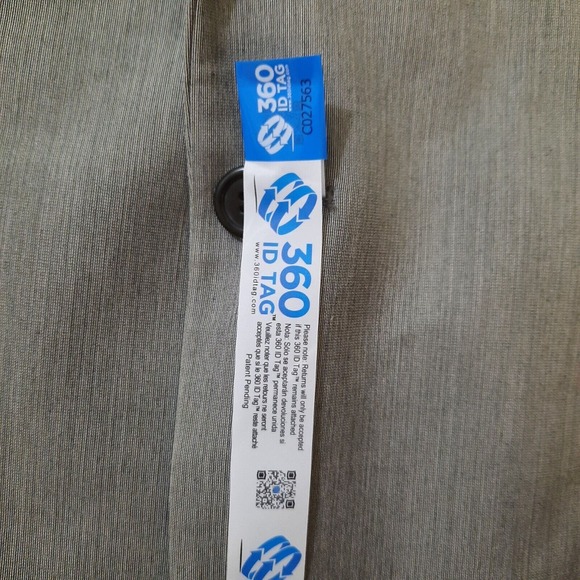 Chaps Mens Sport Coat Blazer Suit Jacket 46R 50" Gray 2 Button Mint - Picture 12 of 12